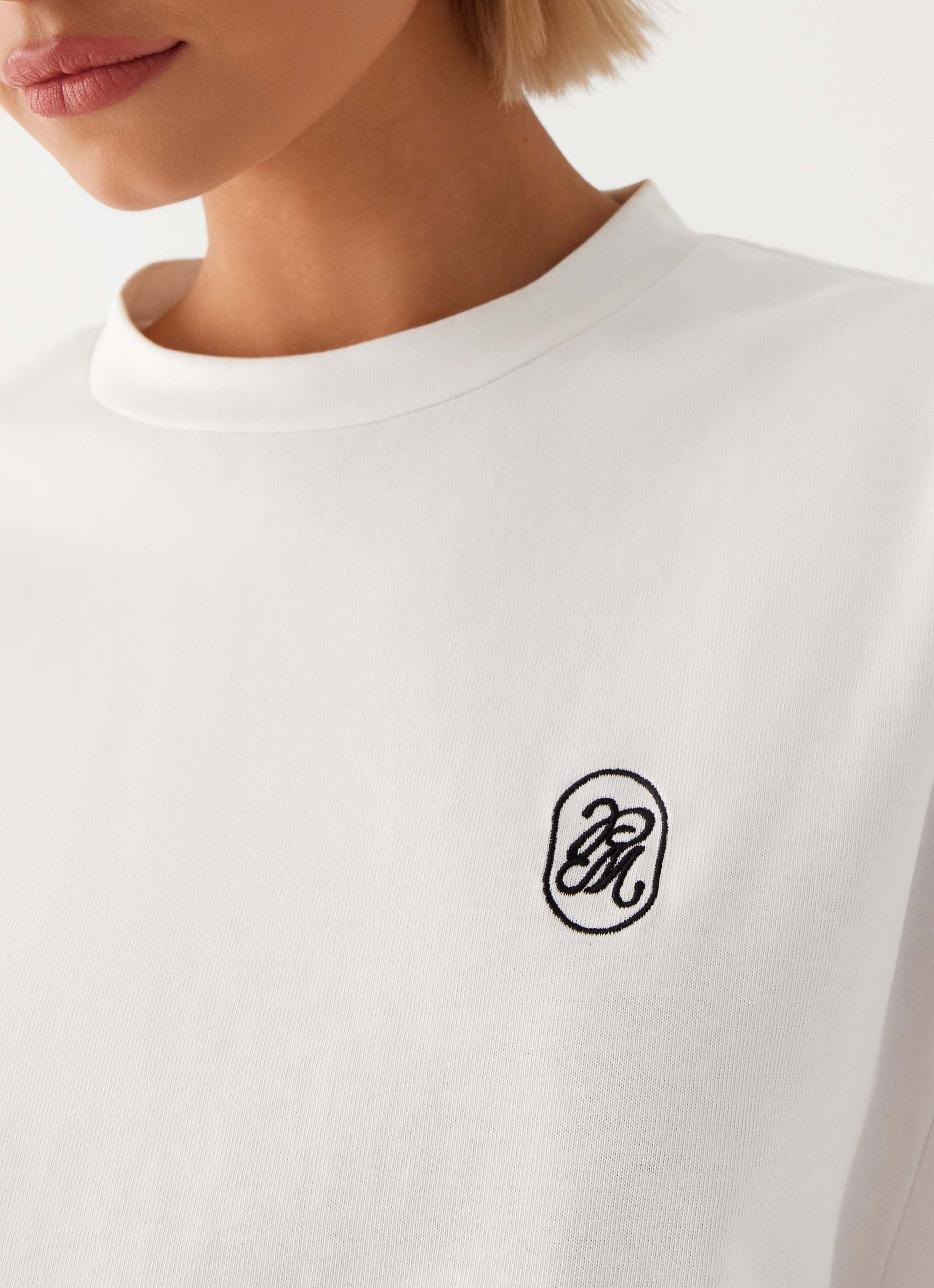 Carefree Monogram T-Shirt - White