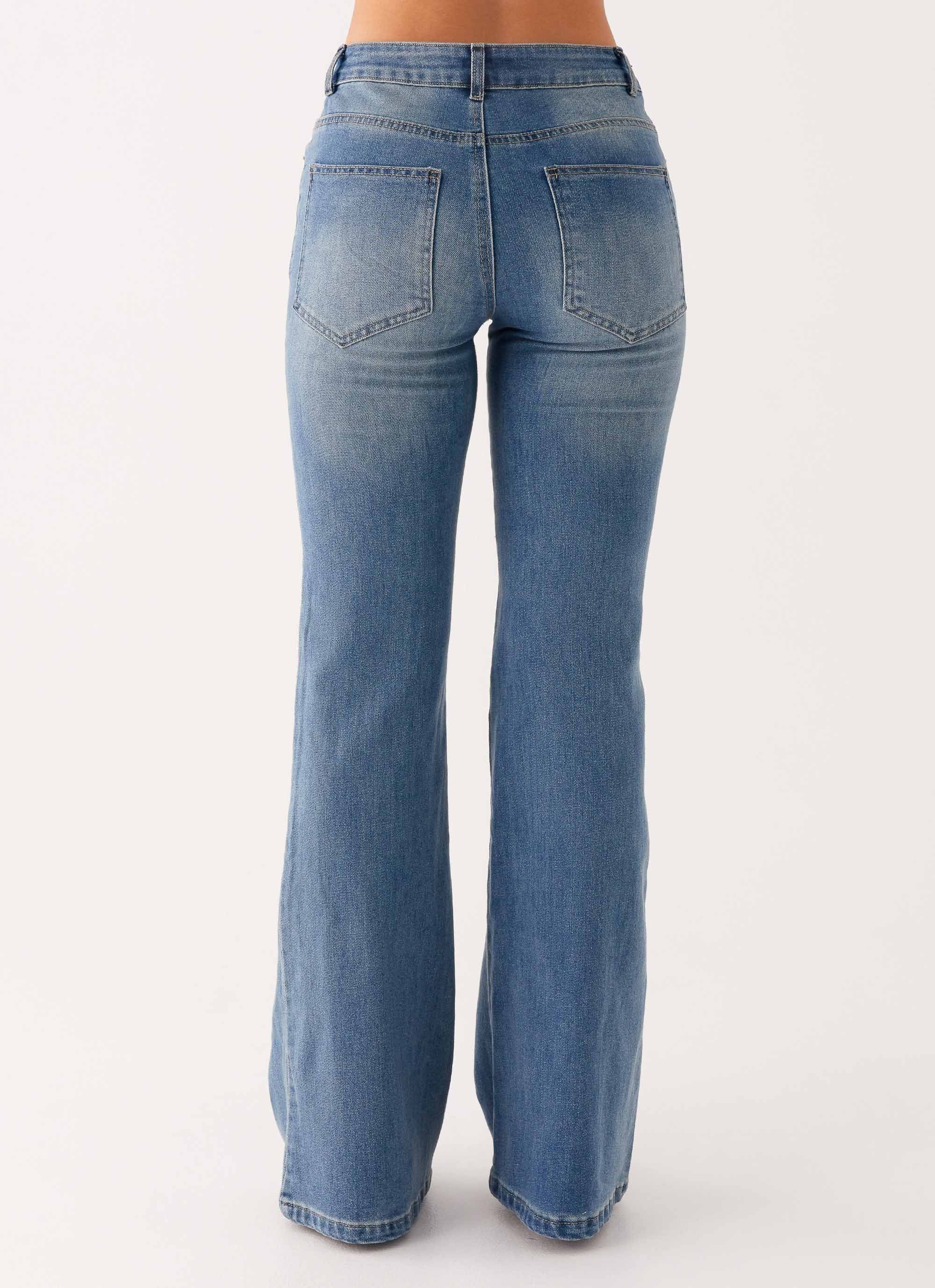 Tomi Bootleg Denim Jeans - Vintage Blue