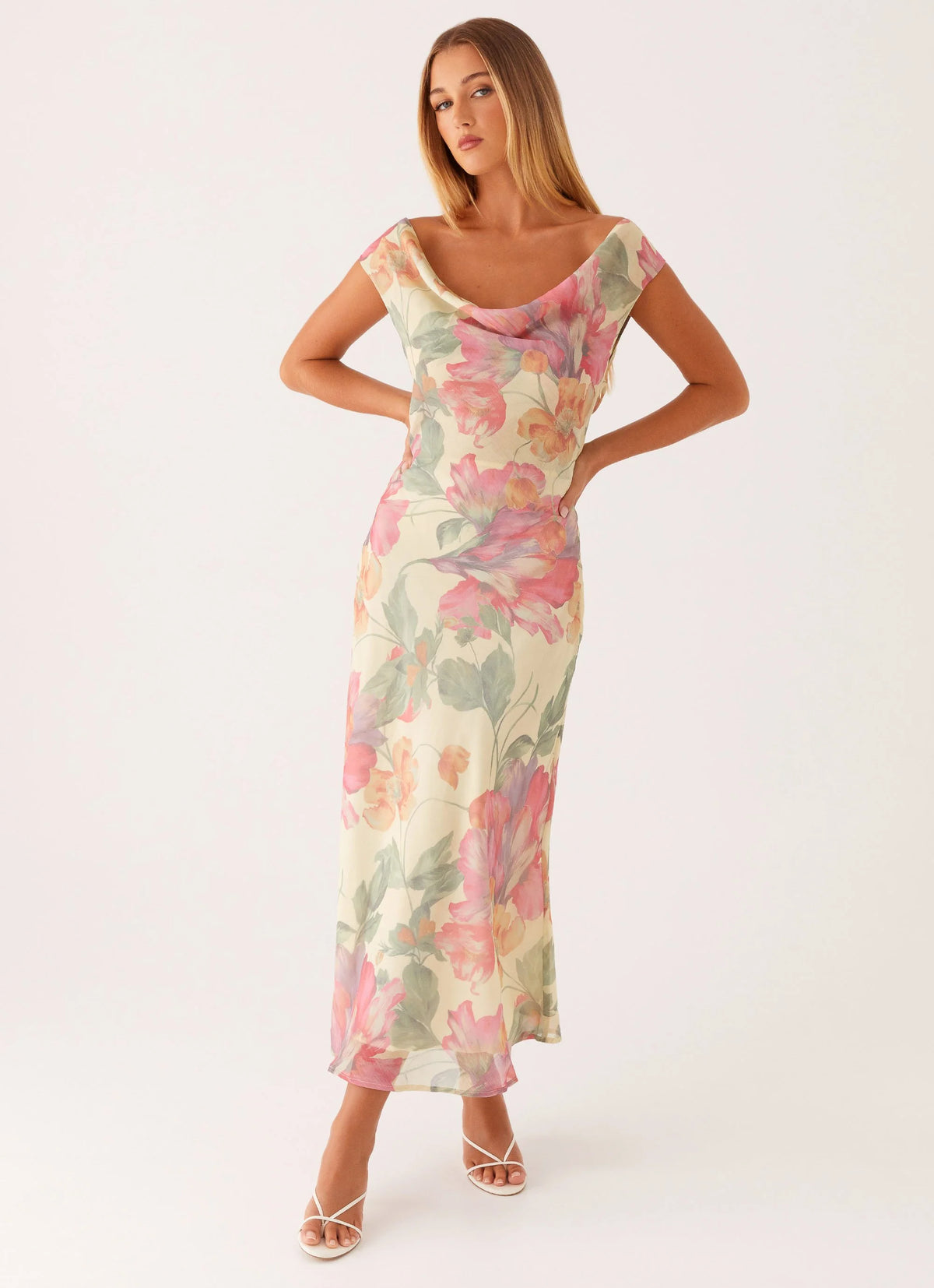 Role Model Maxi Dress - Yellow Peony