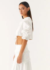 Melania Blouse - White