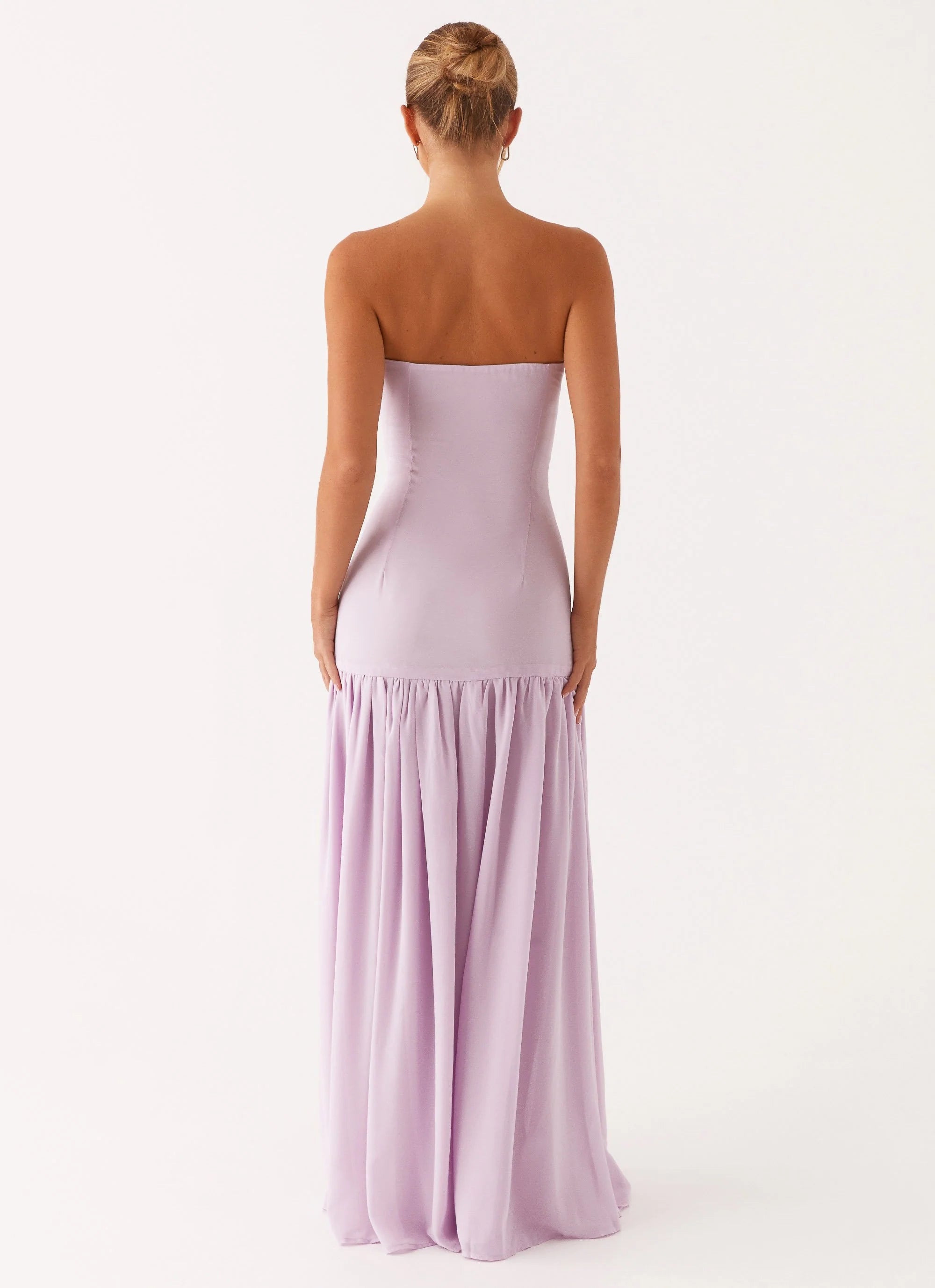 Eden Strapless Maxi Dress - Lilac