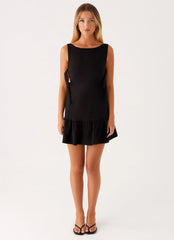 Roux Mini Dress - Black