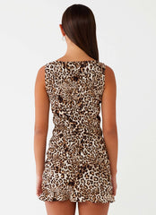 Jenny Mini Dress - Leopard