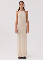 Here With Me Knit Maxi Dress - Sand