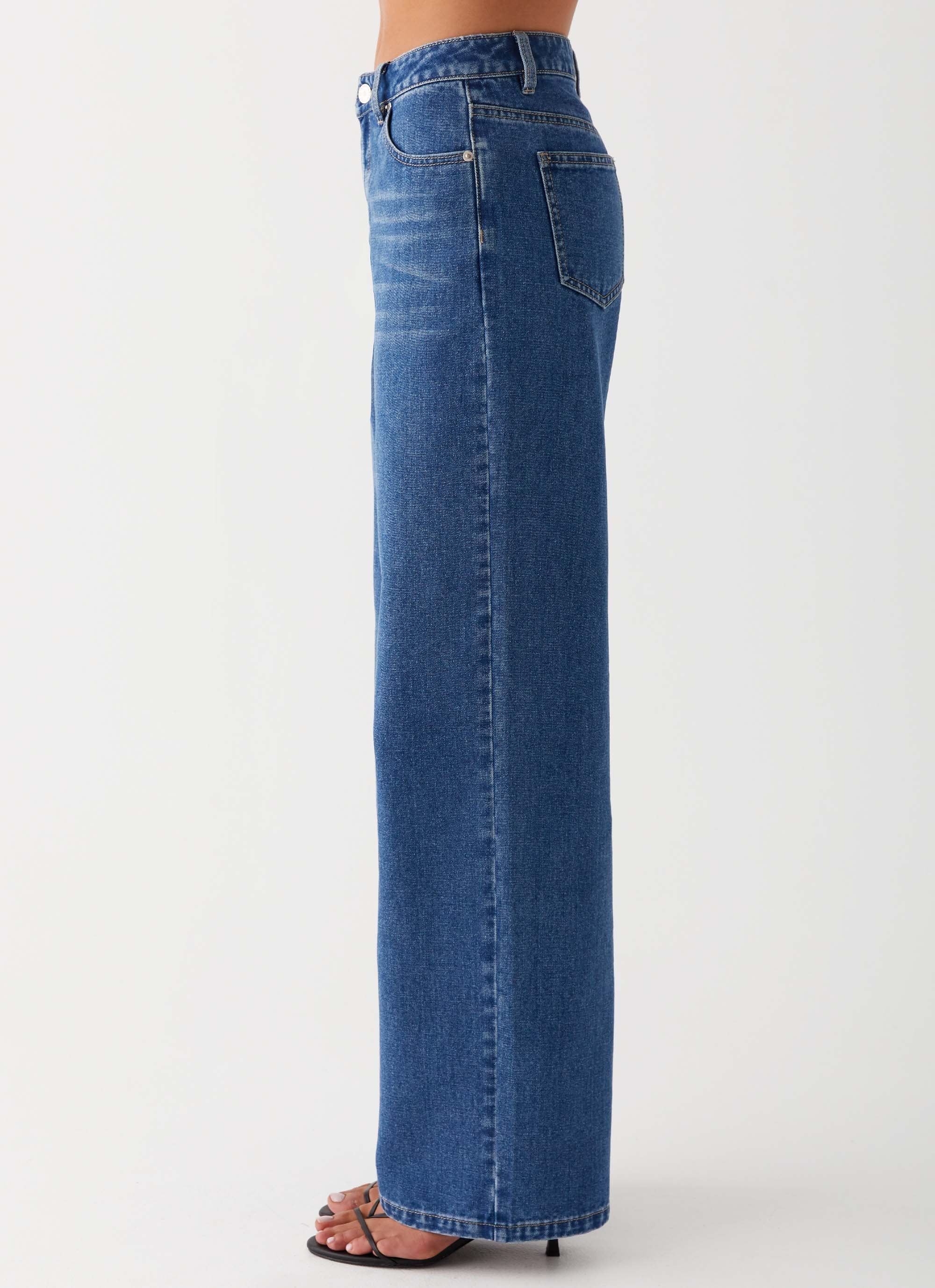 Keanna Low Rise Jeans - Indigo