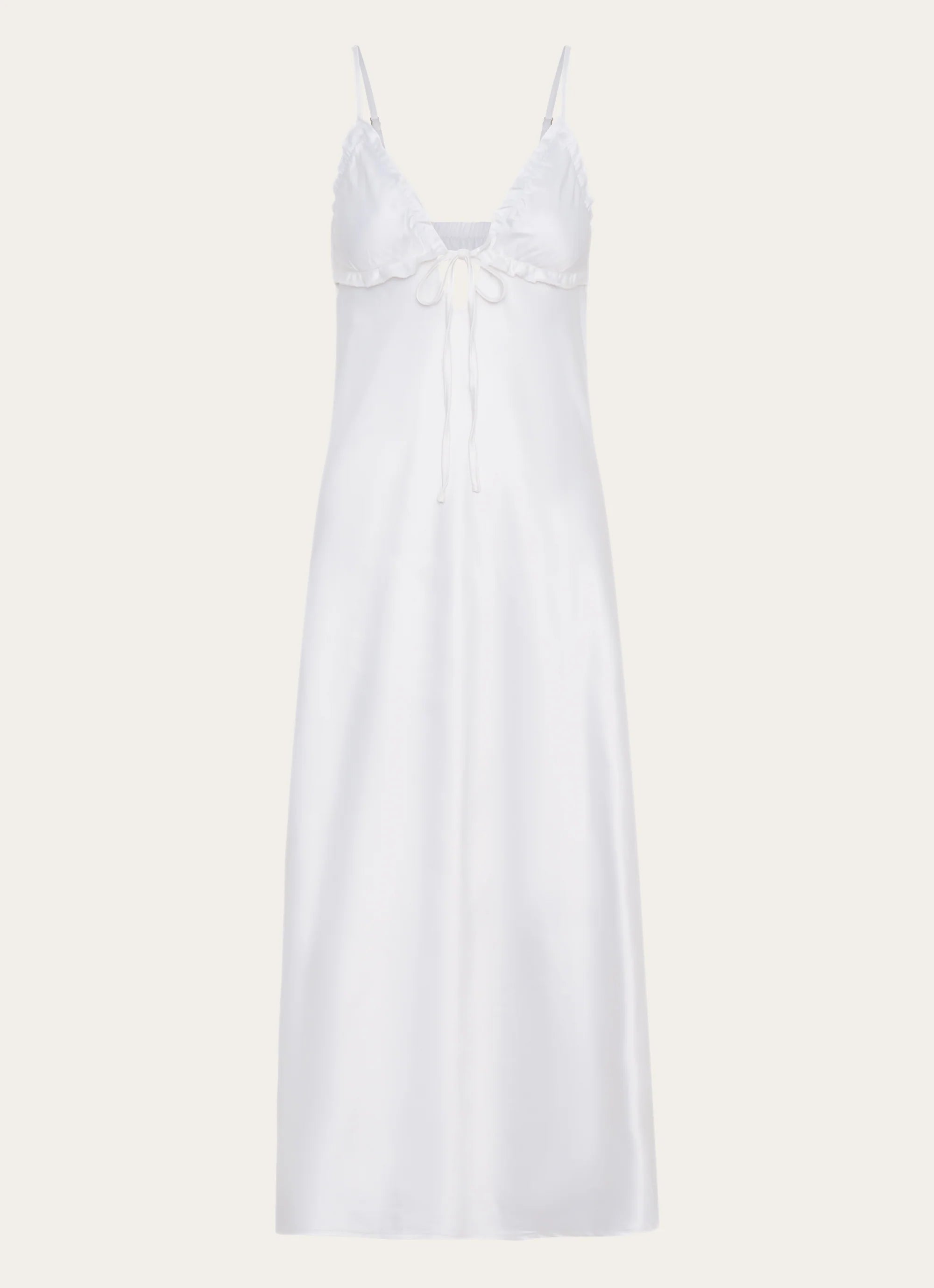 Take Note Midi Dress - White