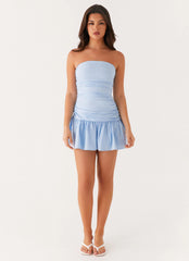 Carmel Mini Dress - Blue