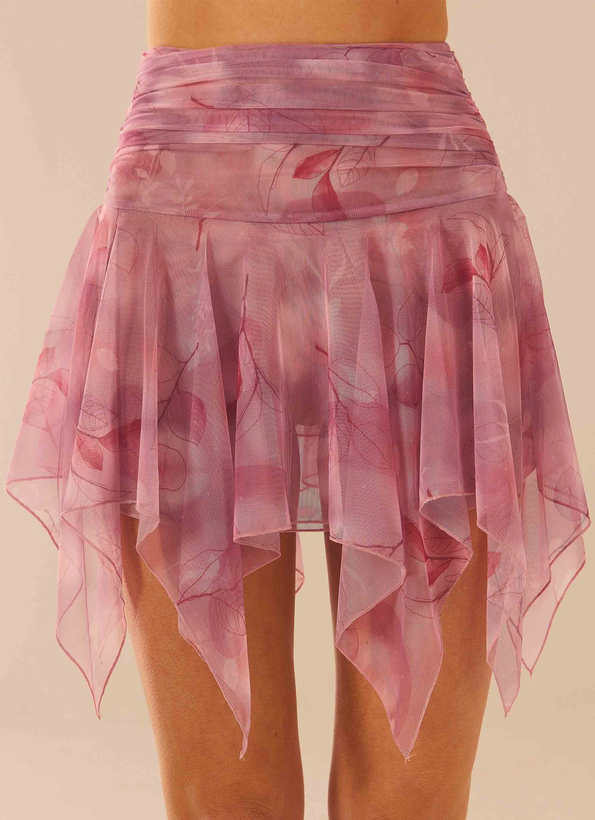 Camelia Mini Skirt - Soft Pink