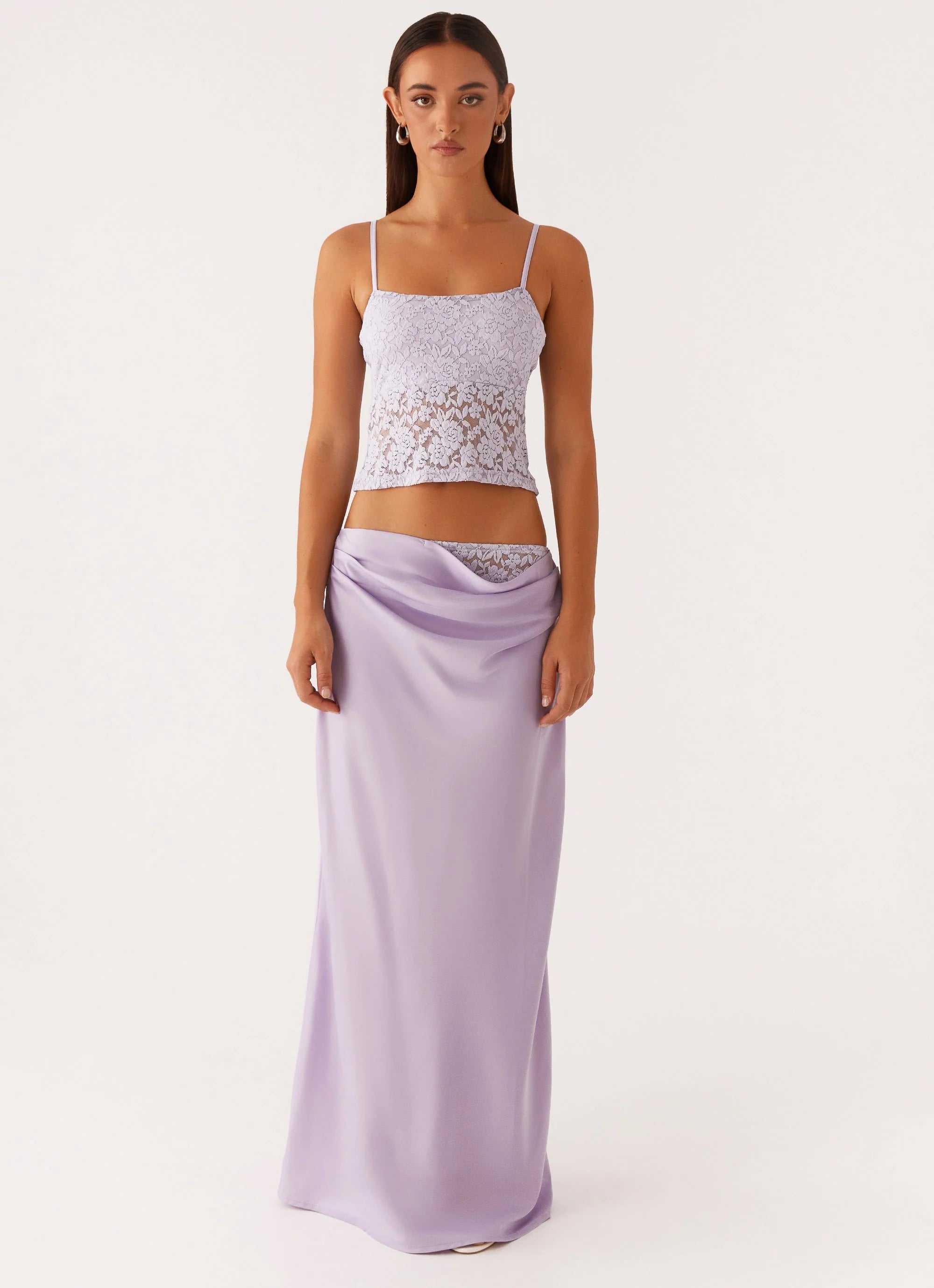 Nancy Lace Top - Lilac