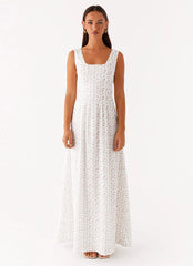 All My Love Maxi Dress - White Floral