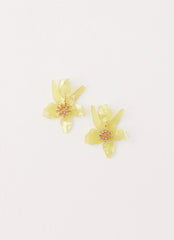 Siesta Flower Earrings - Yellow