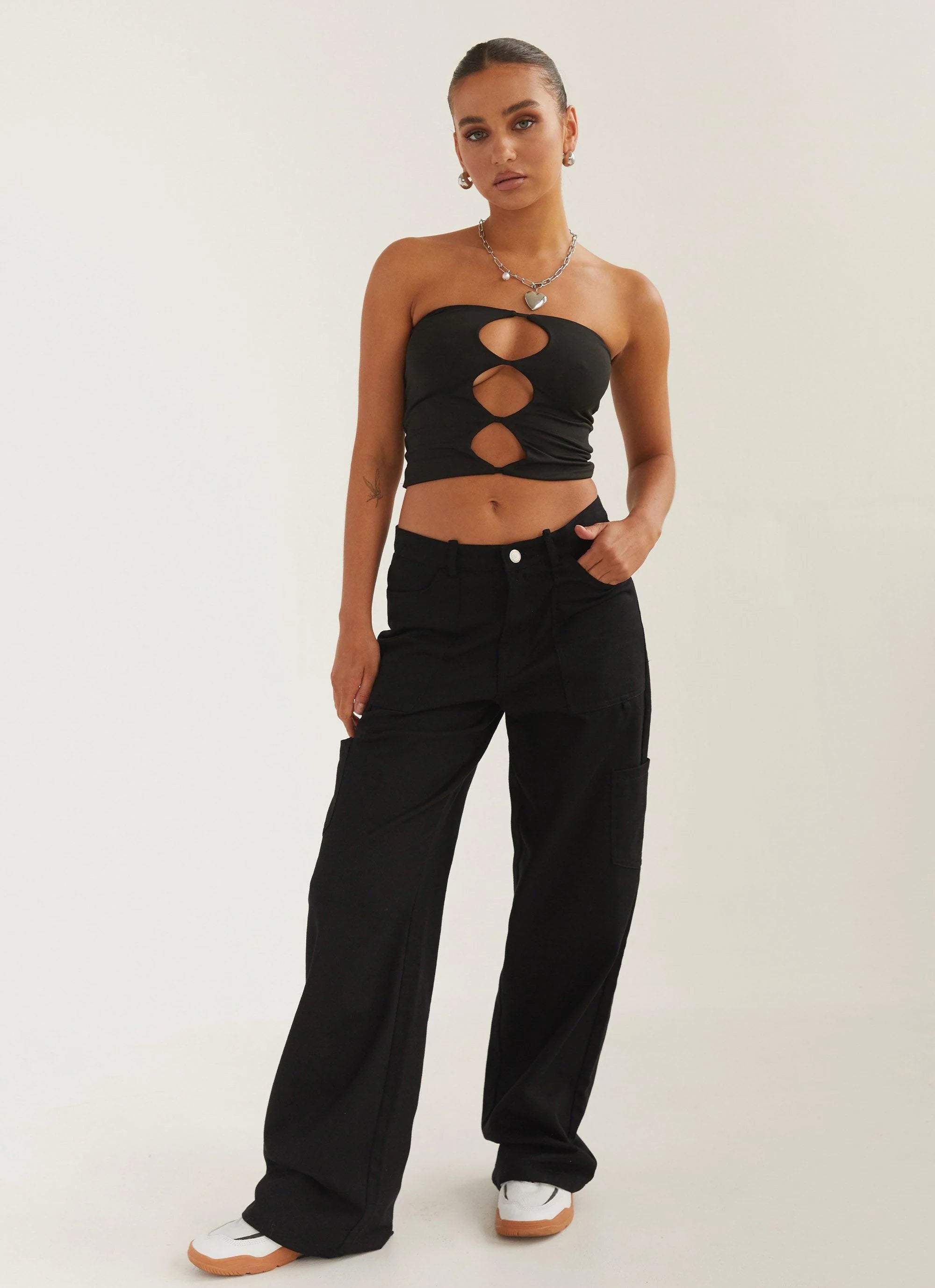 Organic Forms Tube Top - Shadow