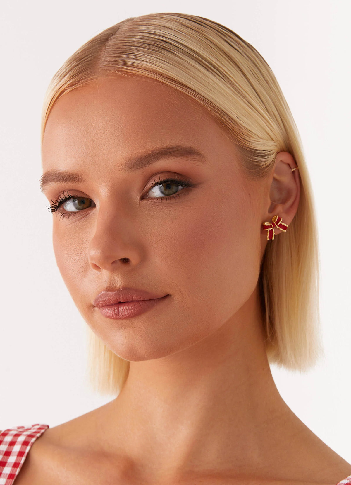 Adorable Bow Earrings - Red