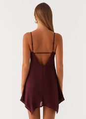 Briella Chiffon Mini Dress - Mulberry