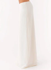 Tatum Low Rise Maxi Skirt - Ivory