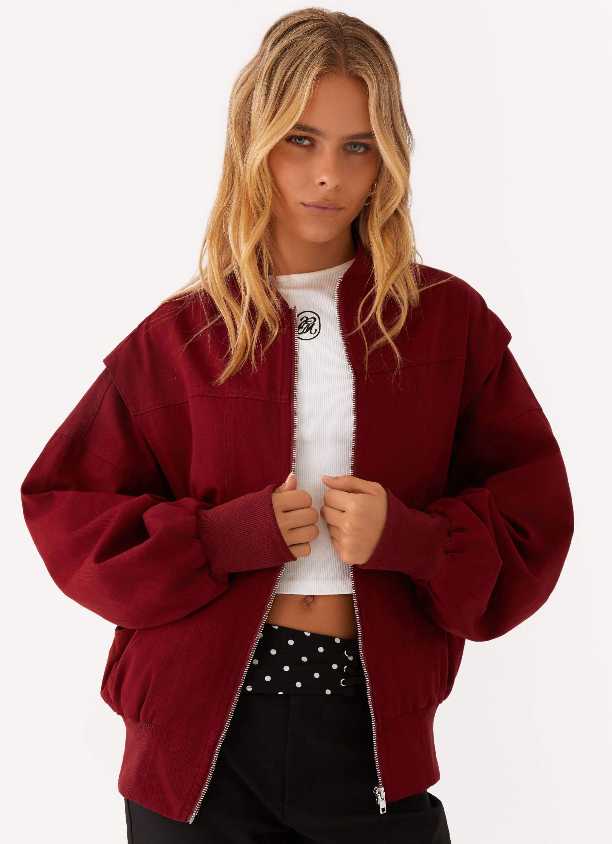 Alabama Bomber Jacket - Red