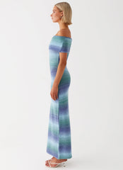 Clarity Knit Maxi Dress - Blue Ombre