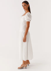 Hundred Percent Midi Dress - White