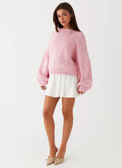 Costella Knit Sweater - Pink