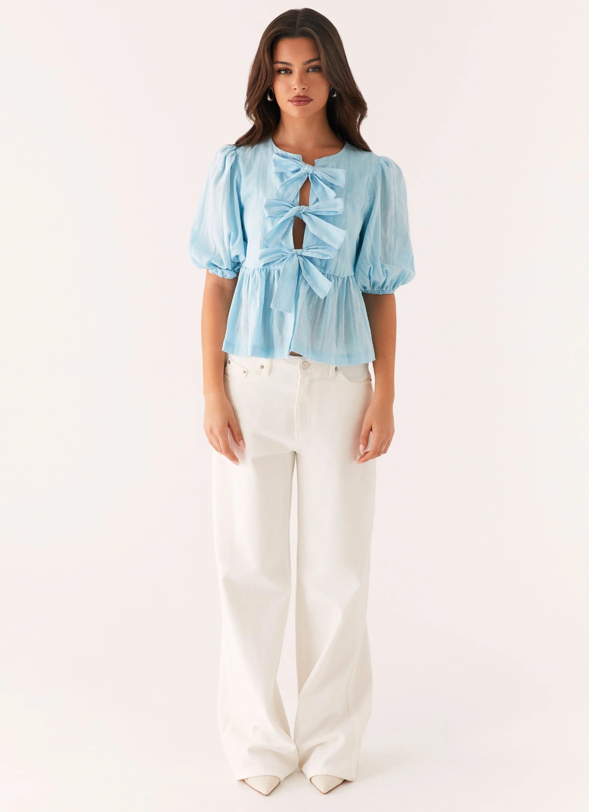 Western Wind Tie Top - Blue