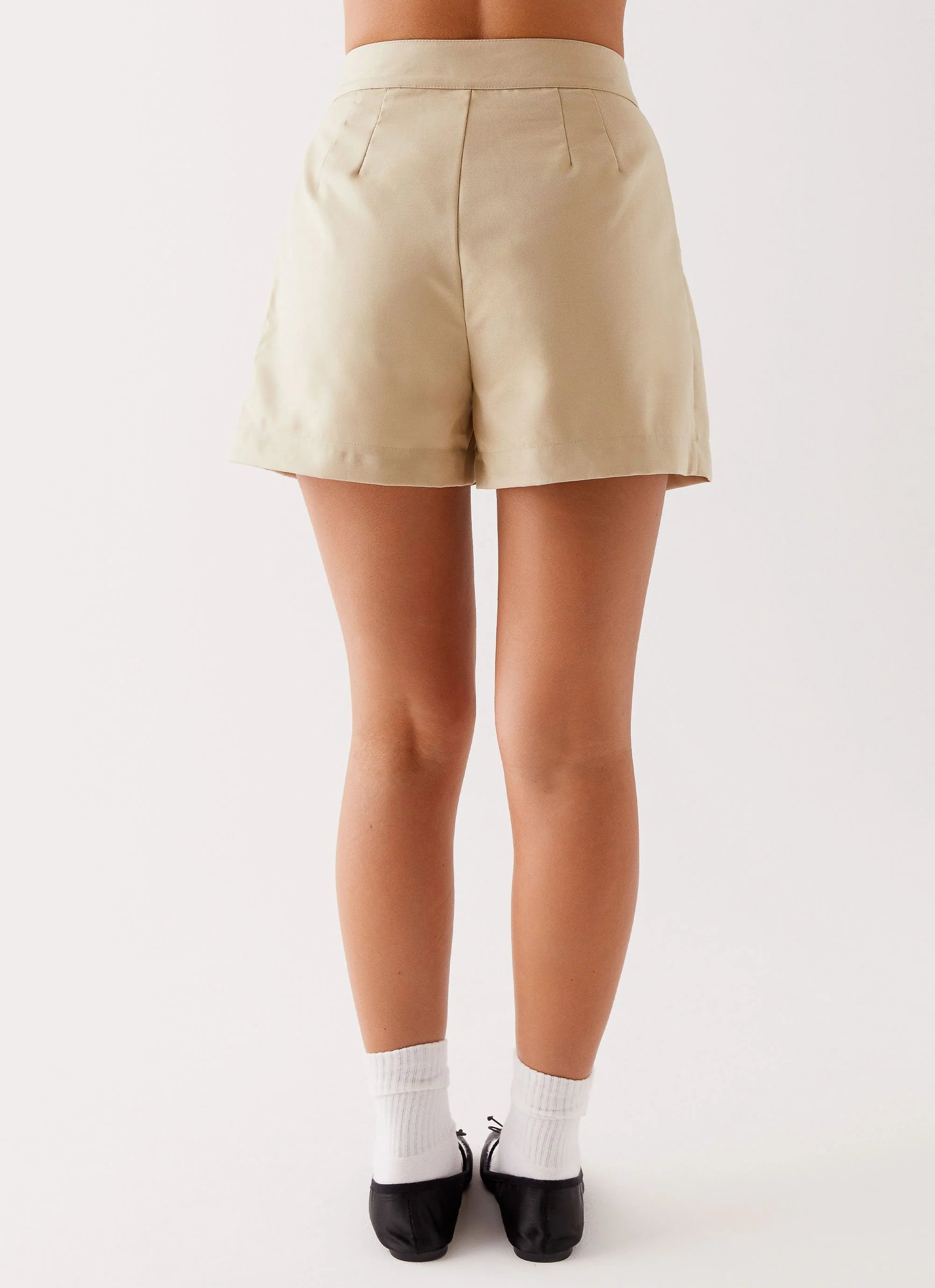 Siena Style Tailored Shorts - Beige