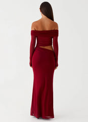 Emery Maxi Dress - Cherry Red