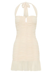 Toni Halter Mini dress - Lemon