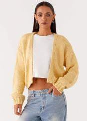 Jasleen Knit Cardigan - Yellow