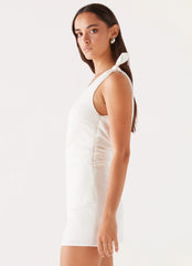 Amazonia Linen Mini Dress - White