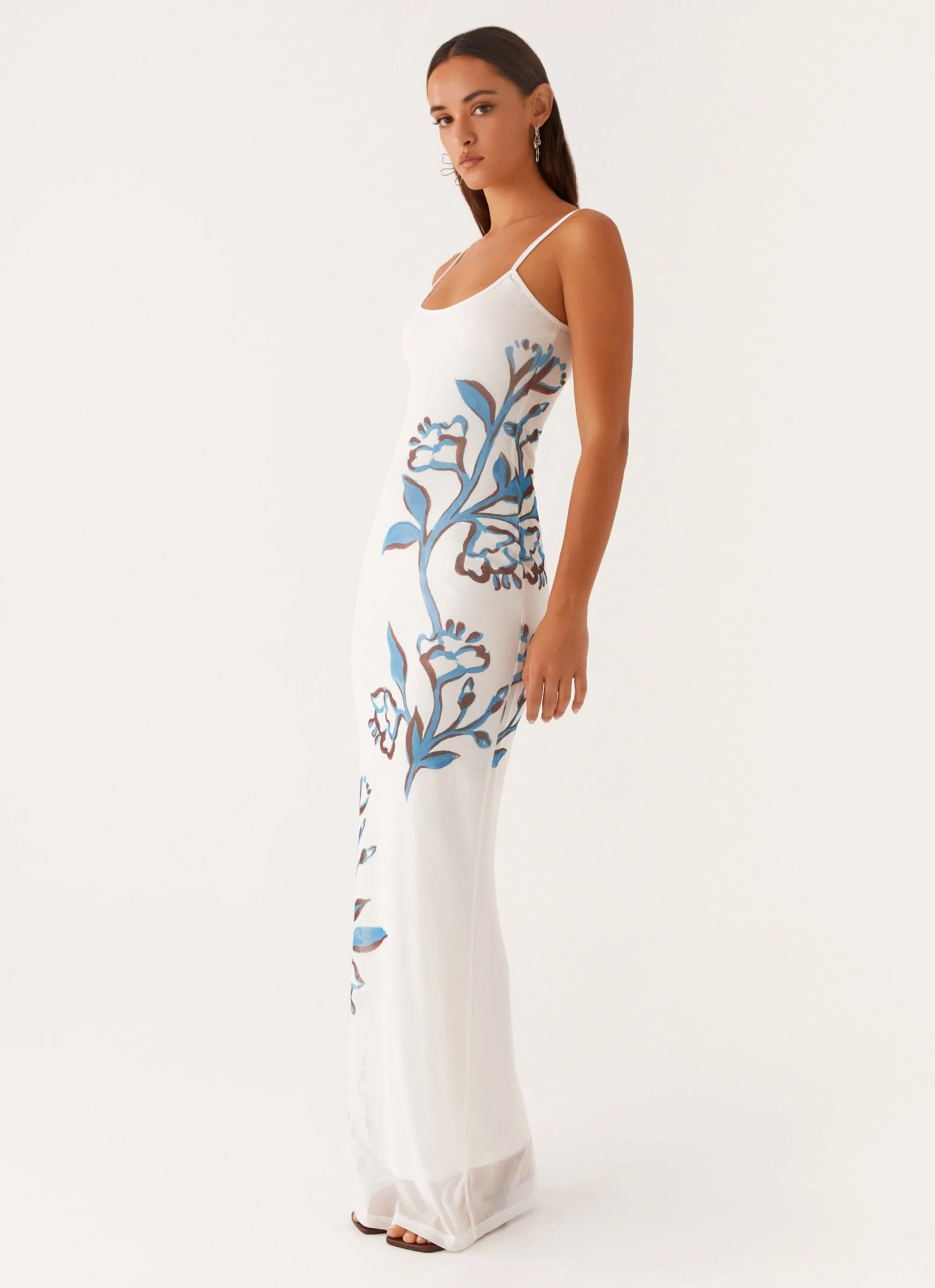 Orla Maxi Dress - Blue Floral