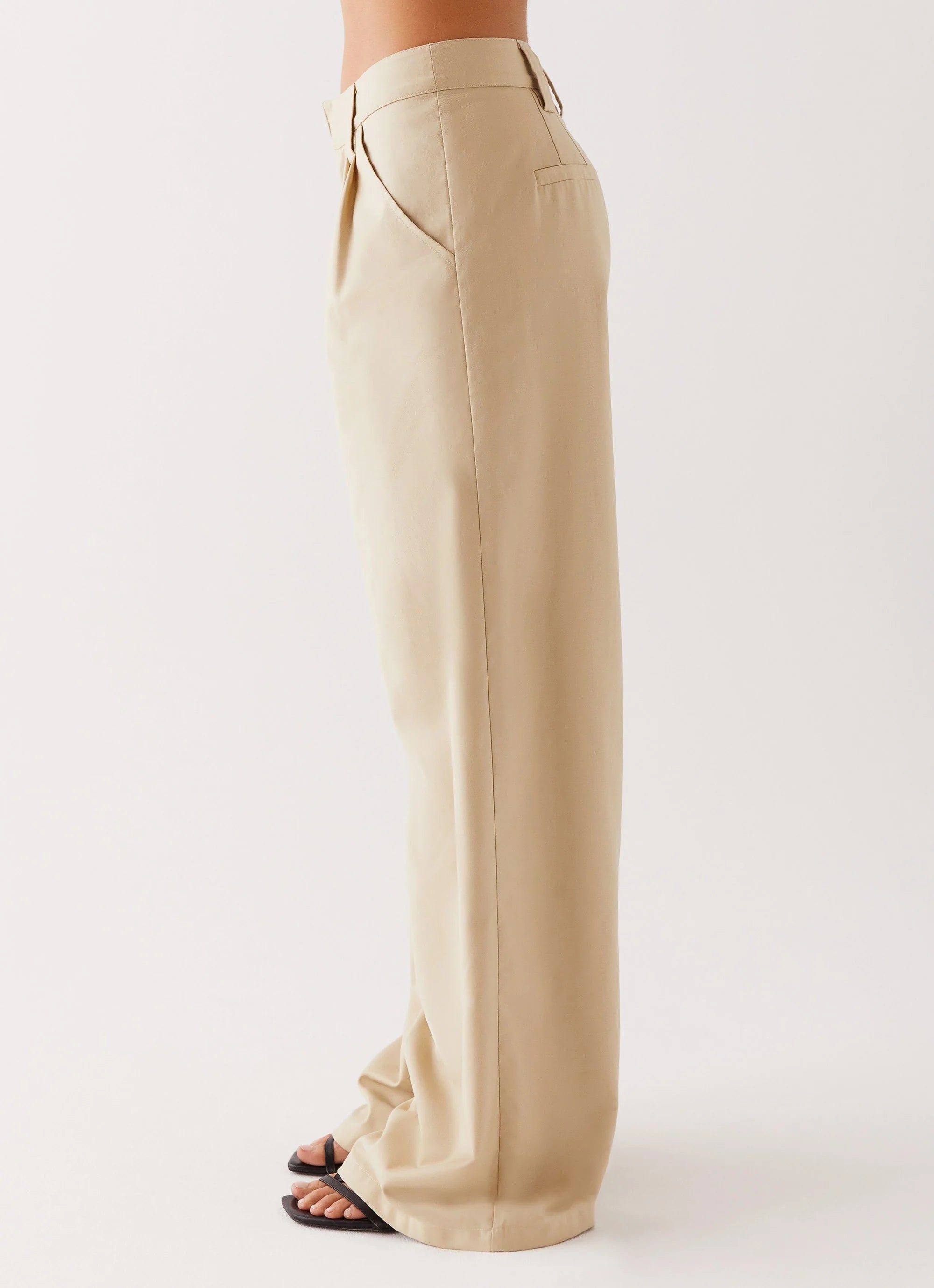 Siena Style Tailored Pants - Beige