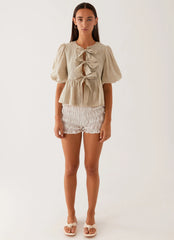 Western Wind Tie Top - Sage