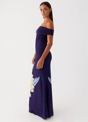 Got Your Attention Maxi Dress - Navy