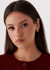 Jacquie Hoop Earrings - Gold