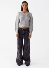 Greenwich Sweater - Grey Marle