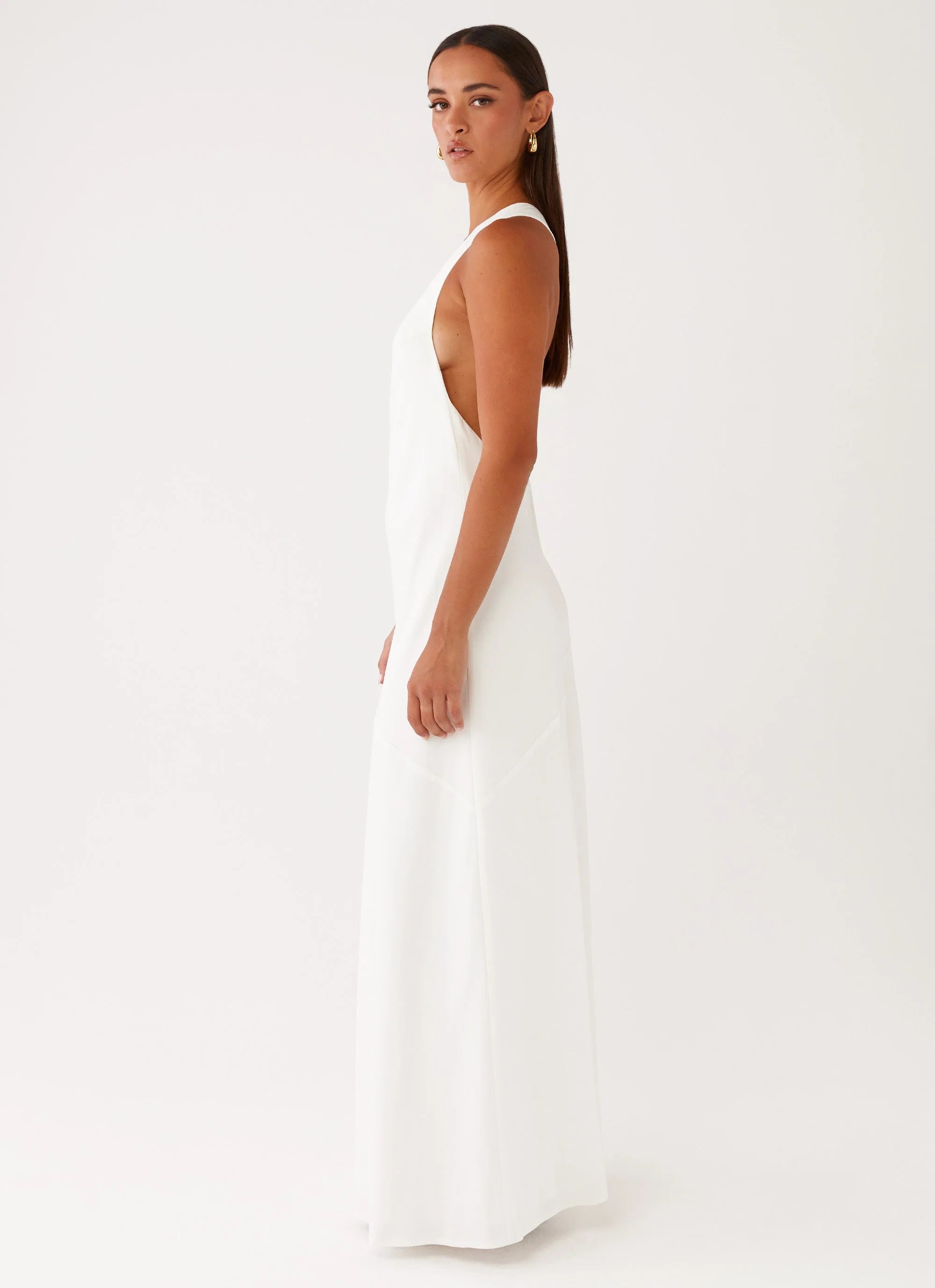 Oaklyn One Shoulder Maxi Dress - Ivory