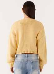 Jasleen Knit Cardigan - Yellow