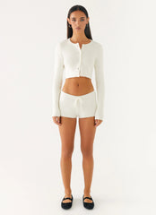 Adria Mini Shorts - Ivory