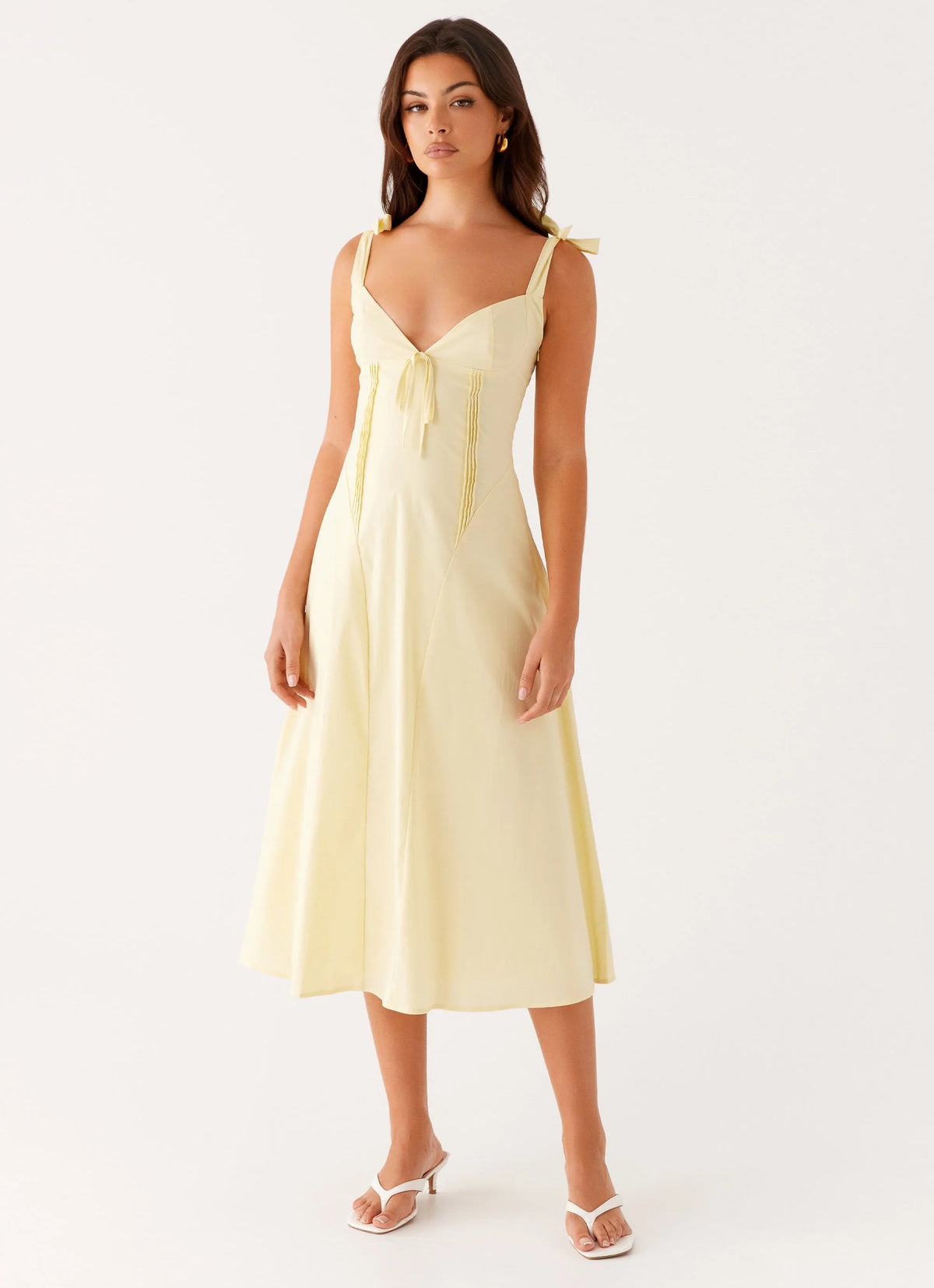 Adela Midi Dress - Yellow