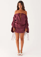 Reeve Mini Dress - Mulberry