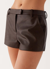 Francisco Mini Shorts - Brown