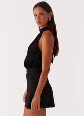 Camera Shy Mini Dress - Black