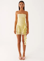 Viviana Mini Dress - Yellow