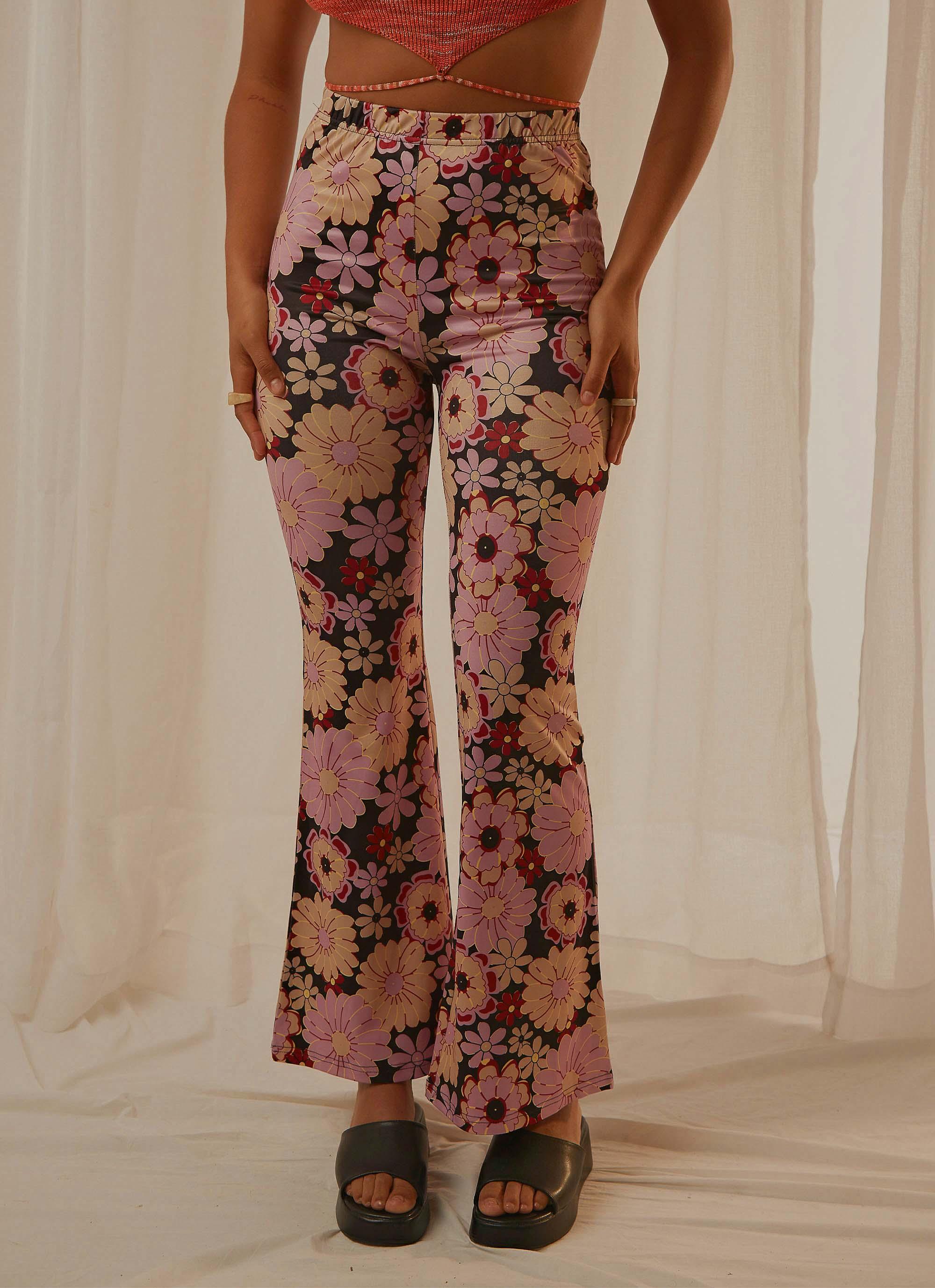 Disco Lovers Pants - Floral Print