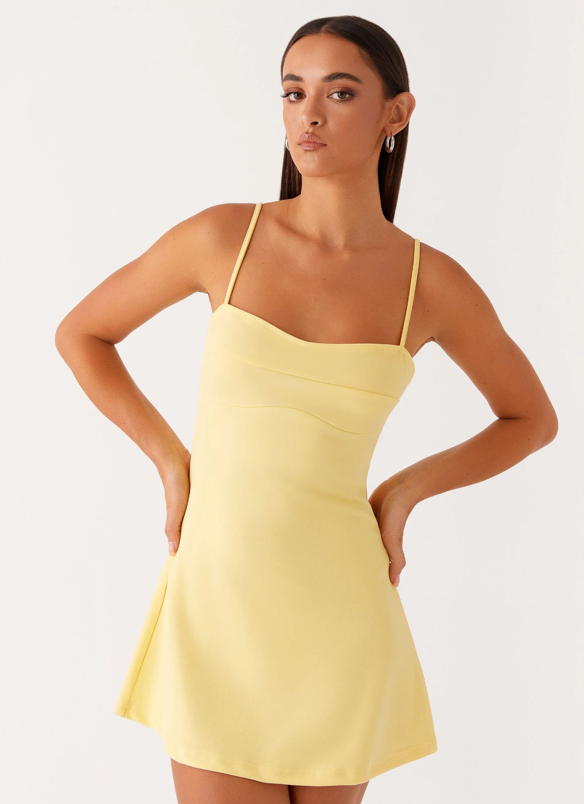 Cindy Mini Dress - Yellow