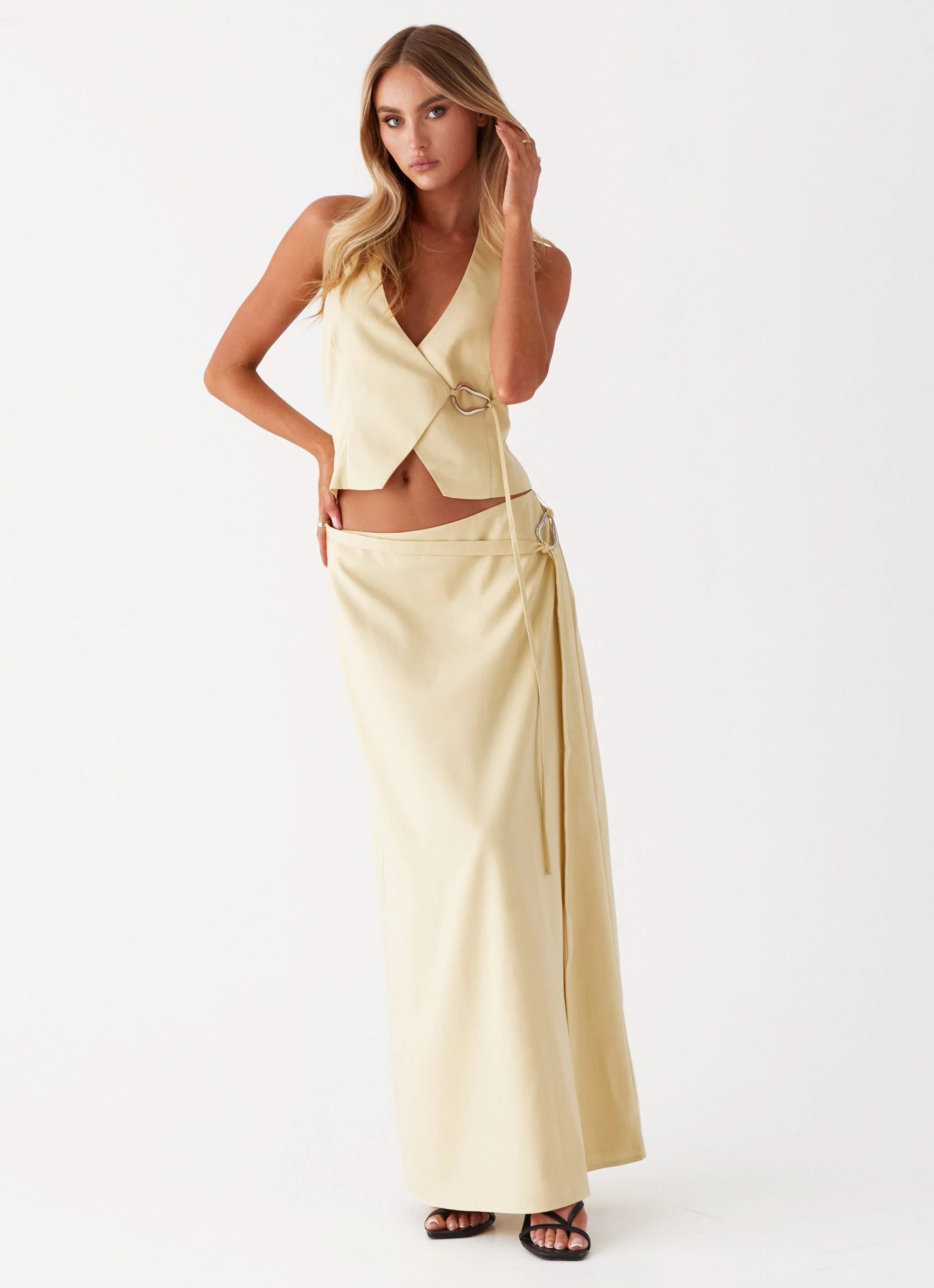 Azura Maxi Skirt - Yellow