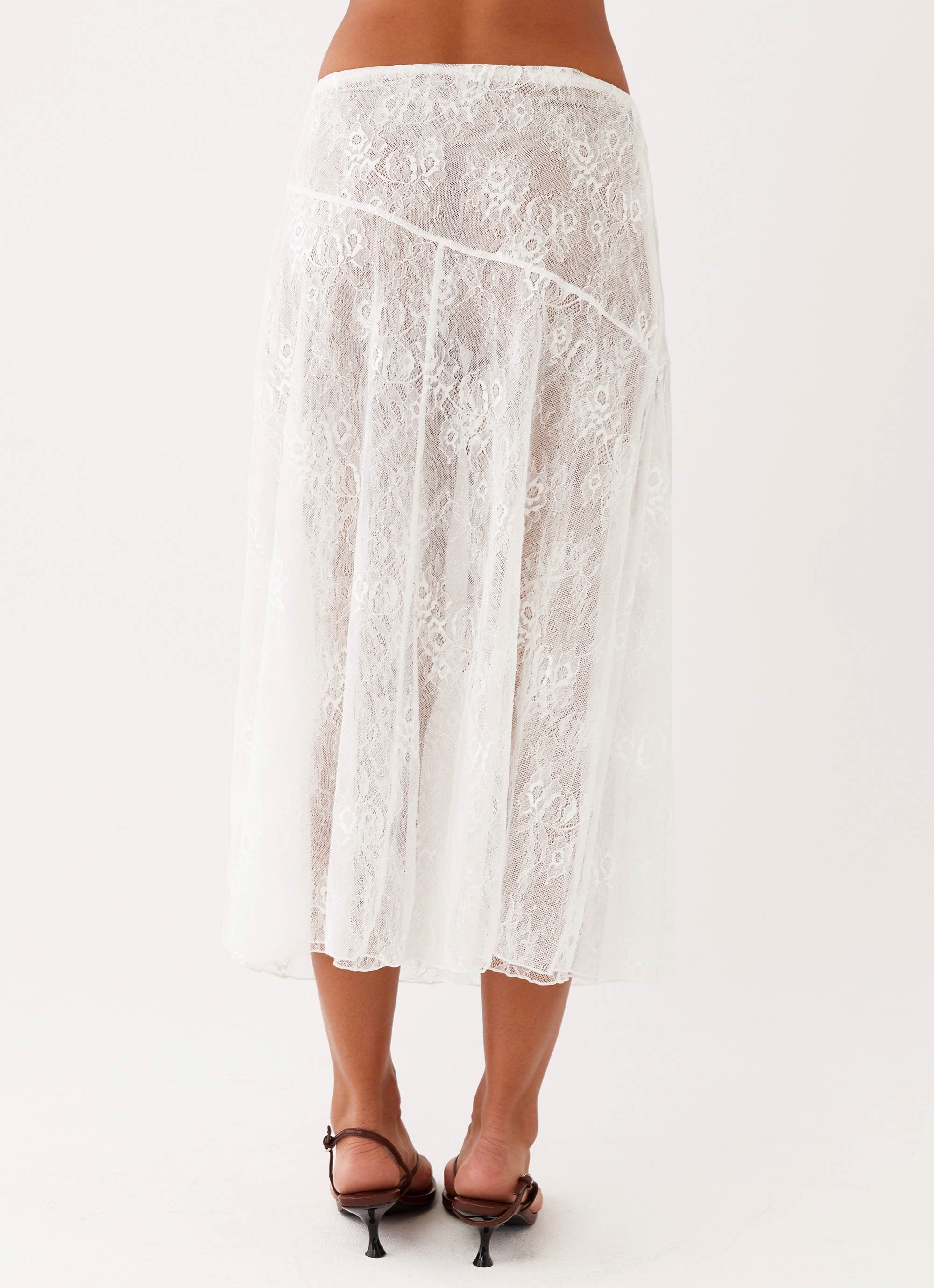 Alara Midi Skirt - White