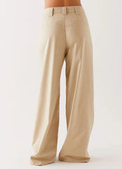 Siena Style Tailored Pants - Beige