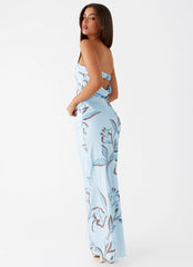 Summer Lover Maxi Dress - Blue Floral