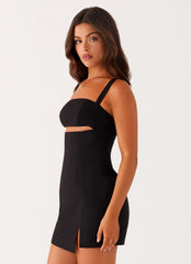 Shea Cut Out Mini Dress - Black